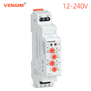 VG-541T Asymmetric Cycle Timer Relay 220v Electronic Double Adjustable Flasher Relay 12-240v AC/DC <b>Repeat</b> Cyclic Timer L29 - Product Image 2