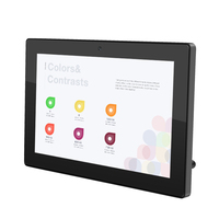 2025 Sunworld YC-102P 10.1 Inch Rk3588 WiFi Bt Android 12 RJ45 Digital Display Wall Mount POE Touch Screen Monitor for Ai/Vr/Ar