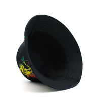 Venta caliente Sun Travel Outdoor Panama Cap Sombreros de pescador de doble cara Rasta One Love Letter Pattern Jamaica Printing Bucket Hat