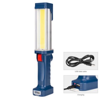 USB Rechargeable Portable LED Work Torch Light COB Magnetic Lamp for Car Repair Hiking Fishing Outdoor Magnetic LED Work Light