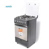 Four à gaz encastrable Xunda Custom de 20 pouces, cuisinière à gaz quatre brûleurs avec four multifonctionnel pour pizzas