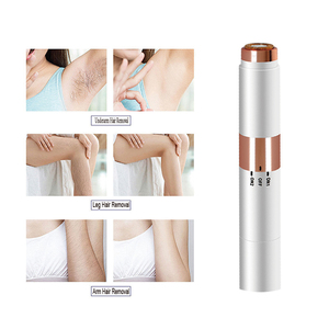 Afeitadora Eléctrica Portátil Recargable 2 en 1 de Doble Cabezal, Recortadora de Cejas y Vello Facial, Dispositivo de Depilación GZ RTS, Pedido Mixto al por Mayor - Product Image 2