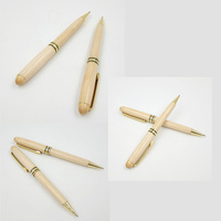 Stylo roller en bois d'érable Offre Spéciale stylos en bois bon marché avec logo personnalisé Stylo à bille en bois matériau d'origine