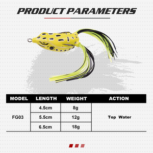 Señuelo de Pesca Artificial de Rana Suave al por Mayor de Fábrica, Señuelo de Pesca de Plástico con Forma de Rana, Señuelo de Pesca de Rana Suave - Product Image 2