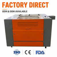 Máquina de Corte Láser CO2 9060 6040 7050, 900*600mm, 80W, Grabador y Cortador Láser para Madera, Acrílico, PCB