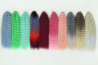 Extensions de cheveux synthétiques brésiliennes de luxe Factory Anna Ariel Luxe Manasi Jessica, résistantes à la chaleur, en fibre bioprotéinée, pour crochet.
