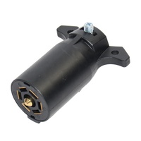 Convertisseur de feux de remorque USA 7PIN vers EURO 7PIN Prise de lame à 7 voies pour véhicule américain vers remorque européenne Prise ronde à 7 broches
