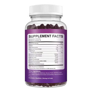 גומי גלוקוזאמין וכרוניידין למבוגרים, תמיכה טבעית במפרקים, נוגד חמצון, תמיכה חיסונית, שיפור העצם, תוספי תזונה צמחיים - Product Image 3