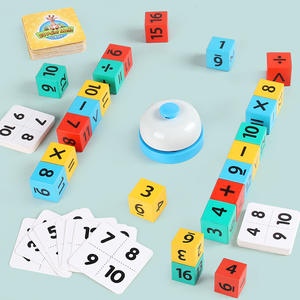 <span class=keywords><strong>Set</strong></span> <span class=keywords><strong>di</strong></span> Giochi 2-in-1 per Bambini: Cubo per Ortografia e Matematica a 24 Punti - Carte Flash in Inglese e Gioco <span class=keywords><strong>di</strong></span> Puzzle Numerico per l'Educazione Precoce - Product Image 2