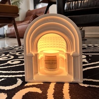 Lampe chauffe-cire électrique Panthéon pour aromathérapie, style nordique vintage, chauffe-bougie sans flamme en pierre, ambiance chambre à coucher et chevet