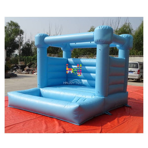 Vente flash : château gonflable bleu pastel, maison de rebond, PVC/vinyle, 10x10 pieds, installation facile, château <span class=keywords><strong>pas</strong></span> <span class=keywords><strong>cher</strong></span> pour événements - Product Image 6
