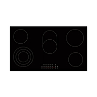6000W 59cm Plaque de cuisson à induction encastrée à 4 brûleurs Table de cuisson à induction invisible avec bouton de commande