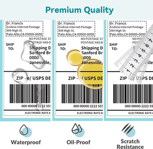 Customization Frozen Adhesive Thermal Barcode Label Roll Direct Thermal Shipping Labels <b>Paper</b> 4"X6" - Product Image 6