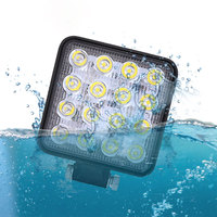 Lampe de travail à barre de LED pour voiture 48W Offroad Work Light 12V Auto Light Fog Lamp off road 16 LED Tractor Spotlight for ATV / Truck / SUV