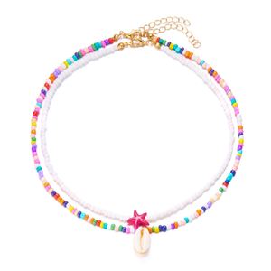 Collier pendentif double couche en coquillage marin pour femme, style hawaïen, idéal pour les vacances à la plage - Product Image 5