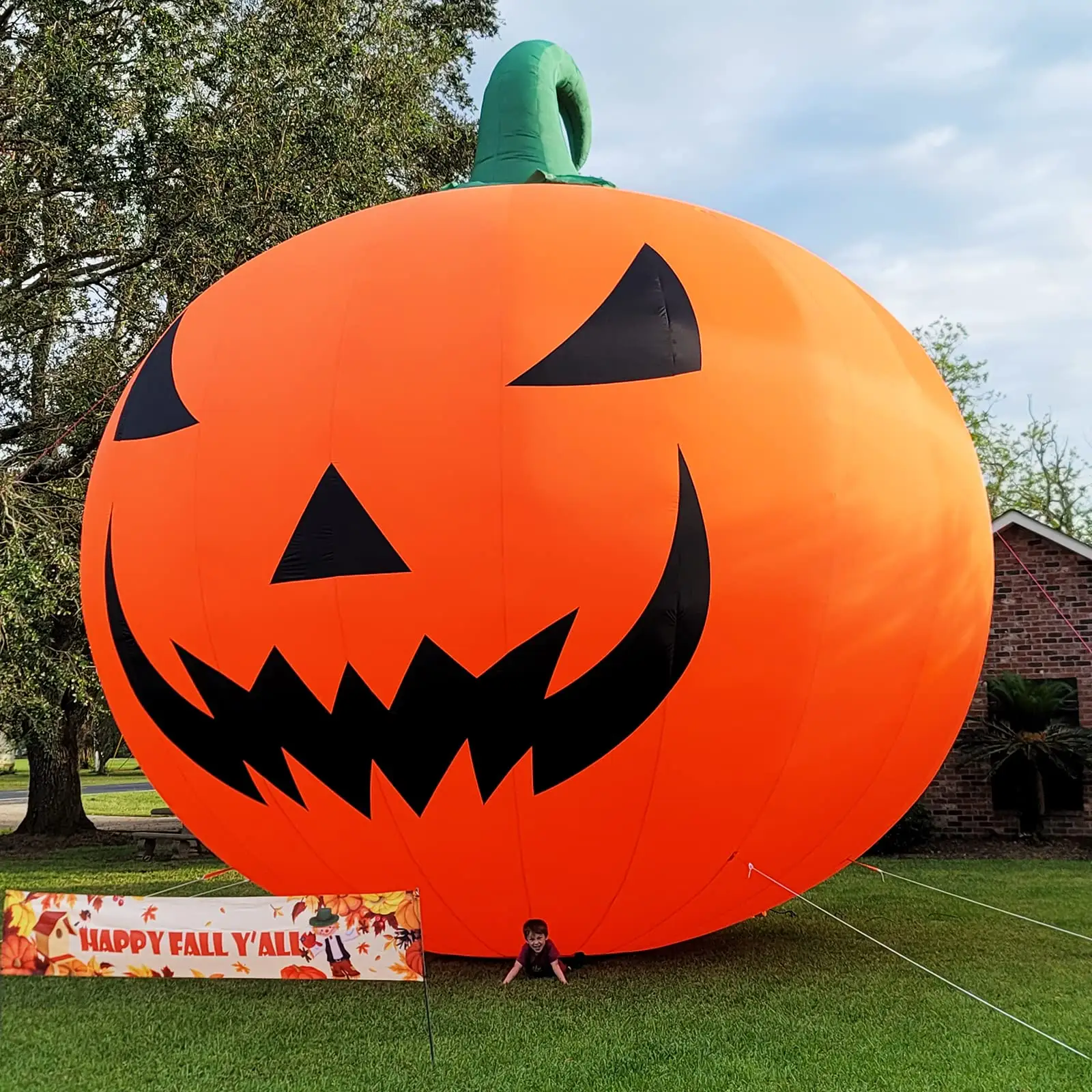 China Factory 12m Advertising Inflatable Halloween Pumpkin Cartoon Promotion Inflatable Halloween Decorations