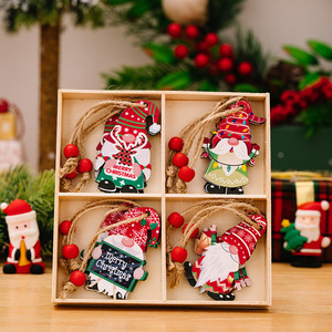 High Quality Eco-friendly <b>Wooden</b> <b>Christmas</b> Snowman <b>Tree</b> Decorations Pendants Ornaments Customizable Hanging Fast Delivery - Product Image 4