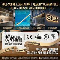 Bandes lumineuses LED étanches, bande lumineuse LED adaptée aux piscines, baignoires et fontaines. 24V IP68 120LEDs/m Luces Led
