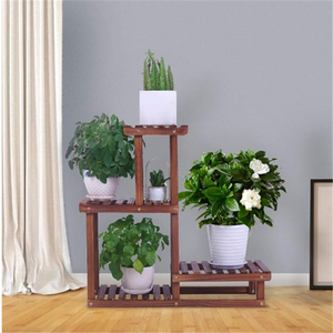 Supporto <span class=keywords><strong>per</strong></span> piante in legno <span class=keywords><strong>per</strong></span> <span class=keywords><strong>interni</strong></span> esterni a 4 livelli <span class=keywords><strong>per</strong></span> piante angolo fioriera fioriera porta vaso di fiori <span class=keywords><strong>per</strong></span> soggiorno - Product Image 6
