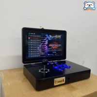 Console d'arcade portable PandoraDX Box 720P HD avec écran 3D pliable de 14 pouces, Moonlight, 29800 pièces, sans batterie