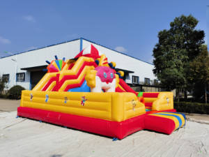 Château gonflable de clown d'équipement de jeu en plein air pour enfants de vente chaude avec le prix usine produit par glissière à vendre - Product Image 2