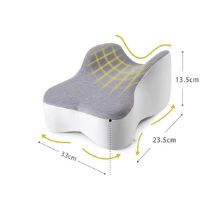 Coussin de luxe profilé papillon pour les jambes, <span class=keywords><strong>anti</strong></span>-<span class=keywords><strong>allergique</strong></span>, respirant, soutien pour les genoux, idéal pour les dormeurs latéraux et le soulagement de la sciatique - Product Image 4