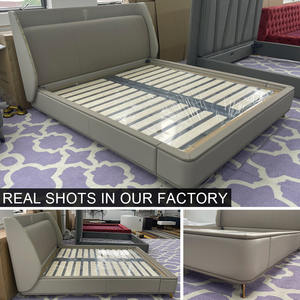 Ensemble <span class=keywords><strong>de</strong></span> chambre à coucher en cuir <span class=keywords><strong>de</strong></span> luxe, design moderne, mobilier <span class=keywords><strong>de</strong></span> chambre à coucher pour hôtel, cadre <span class=keywords><strong>de</strong></span> lit moderne, lit italien moderne - Product Image 5