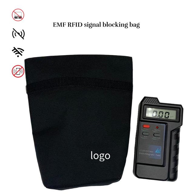 Oxford Faraday Pouch RFID GPS Location Blocking Cell Phone Signal EMF Protection Anti-Theft Security Card Cover Silver Fiber