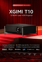 Projecteur intelligent XGIMI T10 4K avec luminosité de 5000 CVIA, 4 Go de RAM, 128 Go de stockage, 0,78 DMD, HDR10+, correction trapézoïdale automatique, home cinéma