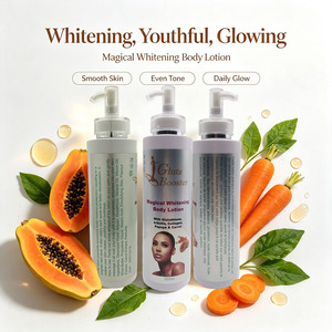 Lozione Corpo OEM con Ingredienti Naturali, Sbiancante Magico, Elimina le Macchie Scure, Uniforma il Tono della Pelle, con Arbutina, Papaya e Carota per Pelle Africana - Product Image 6