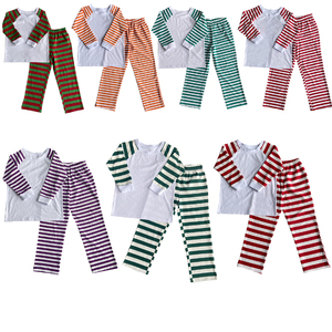 Pigiami Natalizi 2025 in Cotone e Spandex, Set Famiglia a Righe Rosa e Verdi per Ragazze, Ragazzi, Bambini e Neonati, 2 Pezzi, Coordinati Mamma e Papà - Product Image 6