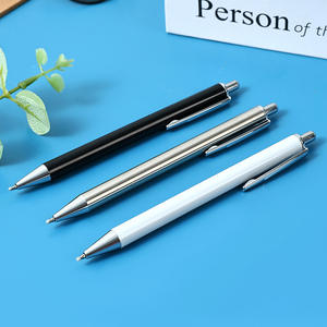 Stylo à bille en métal de 1,0 mm de largeur d'écriture, vente en gros, avec logo personnalisé pour le bureau, l'école, les cadeaux - Product Image 4