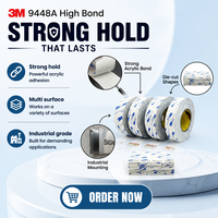 9448A Pressure Sensitive Custom Die Cut Adhesive Double-sided Acrylic Adhesive Sticker Paper 0.15mm Sealing Tape