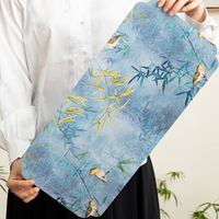 Tapis à thé de style chinois de luxe Xiangyunsha, fait main, en satin, imperméable, antidérapant, accessoire pour le thé, chemin de table pour le thé