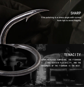 एफटीके 2#/4#/6#/8# नया डिज़ाइन किया गया उच्च गुणवत्ता वाला गोल हुक कार्प मछली पकड़ने का सामान मजबूत खारे पानी में मछली पकड़ने का हुक मछली पकड़ने का हुक सर्वोत्तम तरीका - Product Image 6