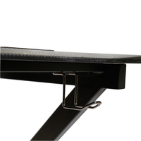 Table de jeu éclairée par LED en acier au carbone durable avec un design élégant