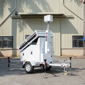 Tour de sécurité mobile alimentée au diesel et à l'énergie solaire avec caméras PTZ doubles 4G sans fil 4K 8MP en acier inoxydable, <span class=keywords><strong>vision</strong></span> nocturne et zoom 30X - Product Image 5