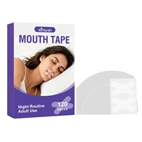 Bandelettes buccales OEM ODM en forme de X, anti-ronflement, hypoallergéniques, 120 pièces, transparentes, pour le sommeil