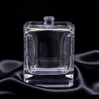 Personnalisable 100ml Plat Carré Cristal Verre Bouteille De Parfum Rechargeable Sérigraphie PP Diffuseur D'aromathérapie Unique