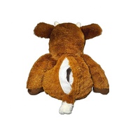 25.4cm Pacific Comforts Pondéré Peluche Vache Brun Micro-ondes Voyage Amical