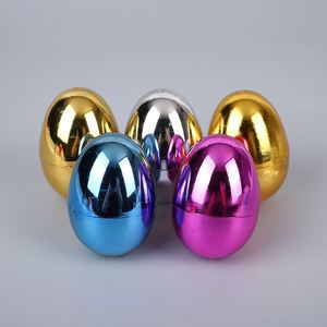 Huevos de Pascua Dorados de Plástico Pintados y Electrochapados con Impresión UV Clásica al por Mayor, 10cm/15cm/25cm con Apertura - Product Image 4
