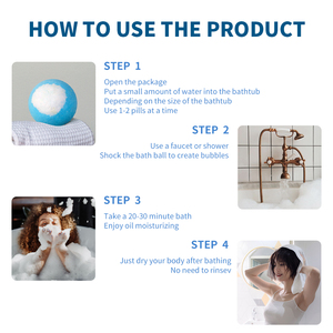 ลูกบอลอาบน้ำฟองสบู่วีแกนแบบทำมือสำหรับสปา บรรจุ 12 ชิ้น พร้อมของเล่นเซอร์ไพรส์ ขายส่ง - Product Image 6