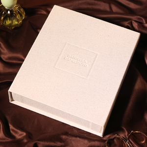 Certified Textured <b>Jewelry</b> <b>Box</b> with Hinged Lid Paperboard Packaging for Rings <b>Necklaces</b> Brands Boutiques and Gift Retail - Product Image 1