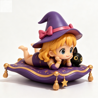 Figurine promotionnelle personnalisée Tapis Magique Fille en ABS/PVC 12cm, jouet de collection, ornement de bureau, cadeau, statue d'art personnalisée