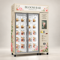 Distributeur automatique de fleurs 24h/24 sans personnel avec fonction SDK de lecture de code, gestion cloud et écran tactile
