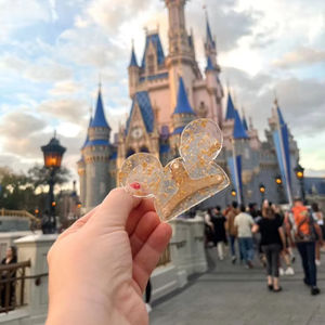 Venta caliente de las mujeres de 6cm Big <span class=keywords><strong>Minnie</strong></span> Mouse Ear Hair Claw Clip Biodegradable Celulosa Acetato Party Style - Product Image 1