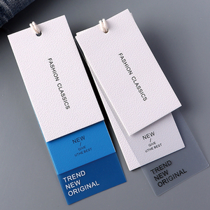 뜨거운 사용자 정의 의류 교수형 태그 의류 라벨 맞춤형 인쇄 의류 비즈니스 의류 로고 <span class=keywords><strong>Tags</strong></span> - Product Image 3