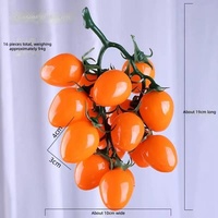 Kunstmatige tomaten imitatie fruit PVC materiaal display milieuvriendelijk plastic kersenfruit voor bruiloft kerst huis