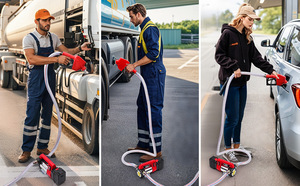 Kit de <span class=keywords><strong>pompe</strong></span> de transfert de carburant sans fil portable 21V, <span class=keywords><strong>pompe</strong></span> à siphon électrique pour diesel, <span class=keywords><strong>essence</strong></span> et huile avec batterie, <span class=keywords><strong>pompe</strong></span> à carburant auto-amorçante - Product Image 6