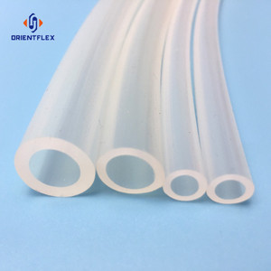 Manguera de silicona de grado alimenticio/grado médico Tubo de silicona personalizado Tubo de goma de silicona flexible de <span class=keywords><strong>10mm</strong></span> y 12mm para uso médico alimenticio - Product Image 1